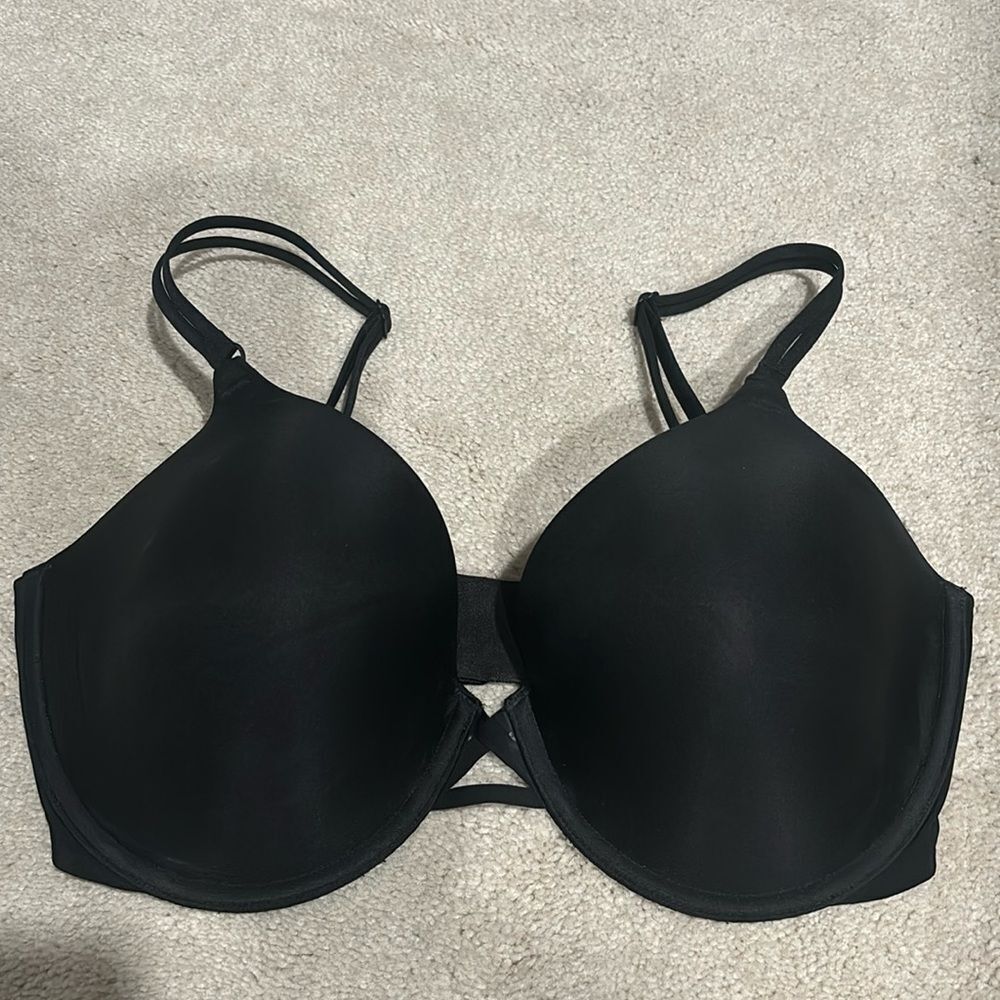 Victoria’s Secret “Perfect Coverage” Black Bra 34DD/34E